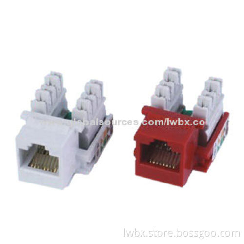 Cat5e Keystone Jack, 110 Type with Dust Cove